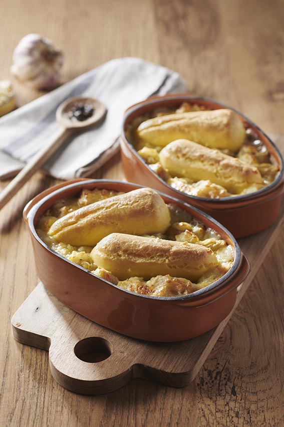 Gratin de Quenelles de l'Atelier nature et cardons à la lyonnaise